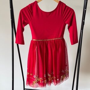 Zunie Red and Gold Kids Dance Costume